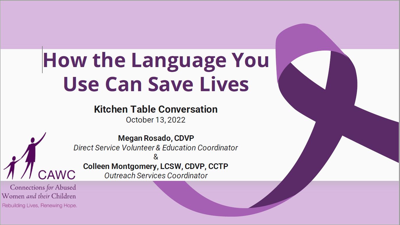 How the language you use can save lives